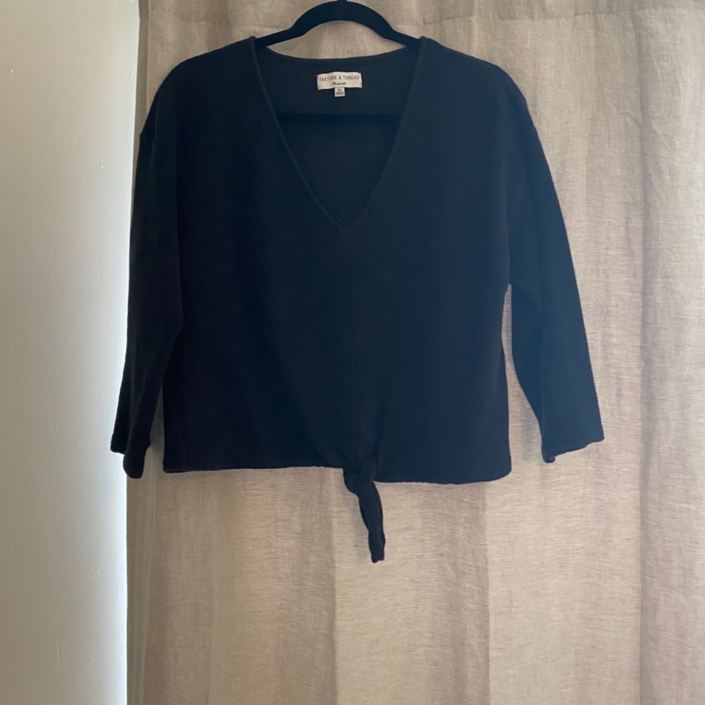 Madewell tie-front top